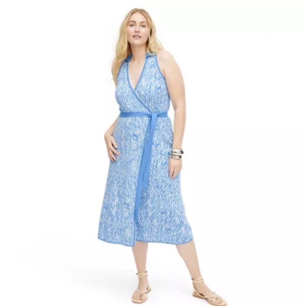 Diane Von Furstenberg for Target | Blue Wrap Dress XXL